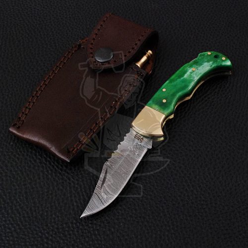 DAMASCUS FOLDING KNIFE
