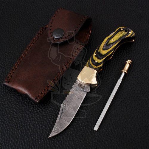 DAMASCUS FOLDING KNIFE