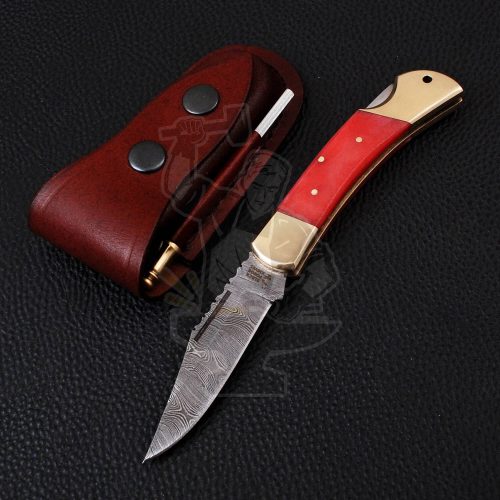 DAMASCUS FOLDING KNIFE