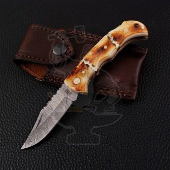 DAMASCUS FOLDING KNIFE