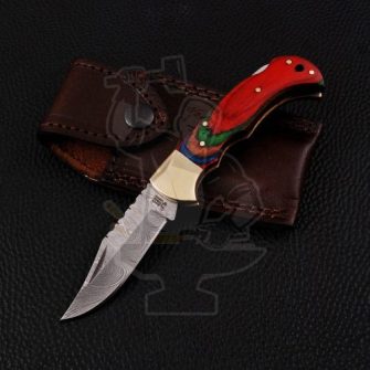 DAMASCUS FOLDING KNIFE