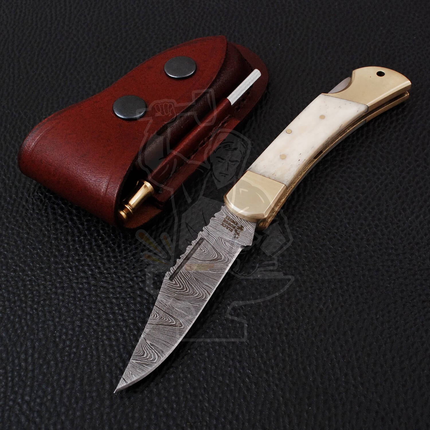 DAMASCUS FOLDING KNIFE