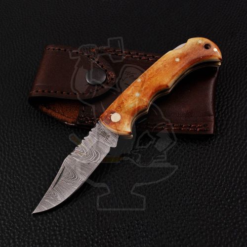 DAMASCUS FOLDING KNIFE