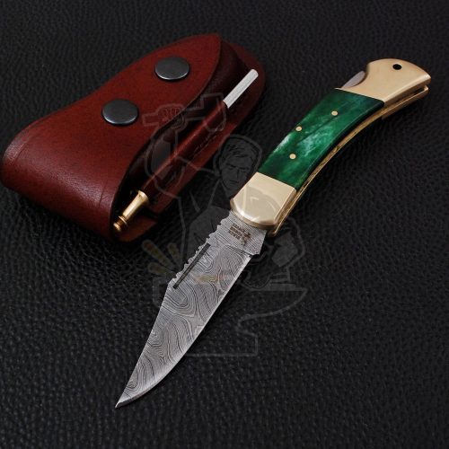 DAMASCUS FOLDING KNIFE