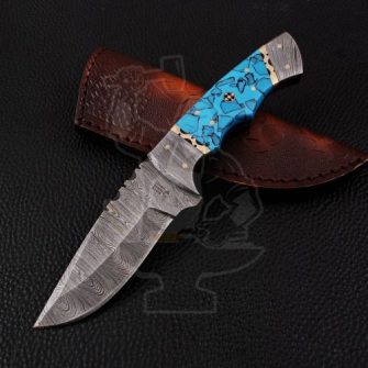 DAMASCUS SKINNER KNIFE