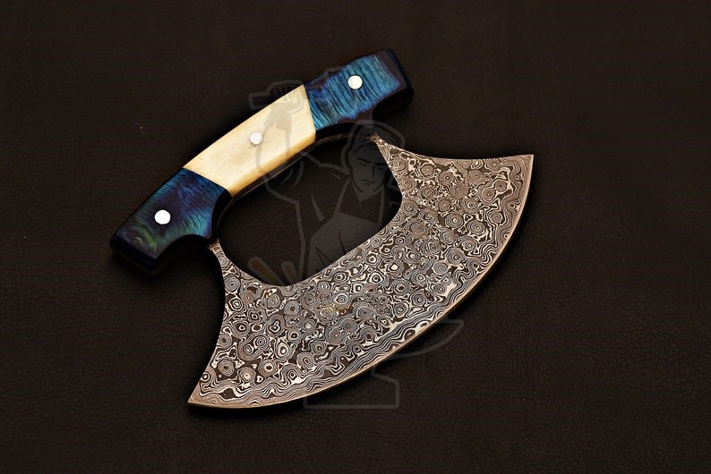 Damascus Ulu Knife