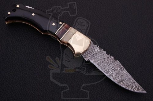Damascus Folding Knife - Image 2