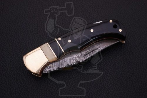 Damascus Folding Knife - Image 3