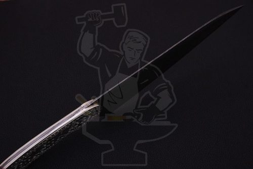 Custom Hand Engraved Damascus Chef Knife - Image 4