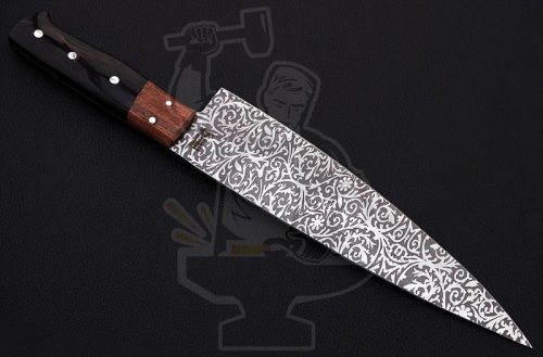 Carbon Chef Knife (etched) - Image 3