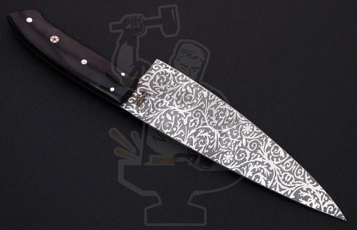 Carbon Chef Knife (etched) - Image 3