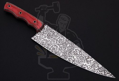 Carbon Chef Knife (etched) - Image 2