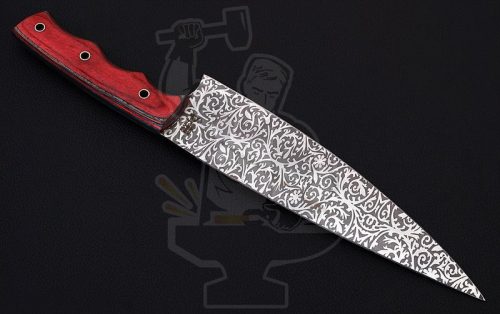 Carbon Chef Knife (etched) - Image 3