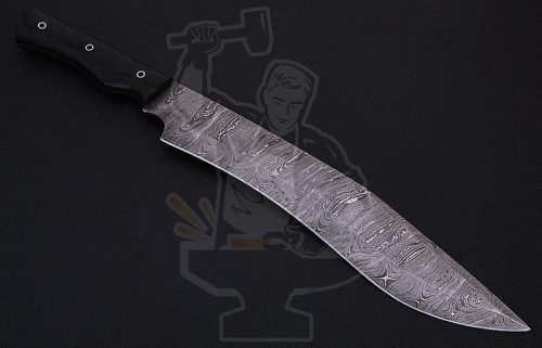DAMASCUS MACHETE/KUKRI STYLE KNIFE - Image 2