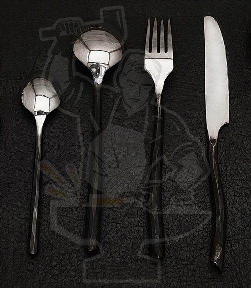 FORGED ARTISAN CUTLERY SET (20 PIECE) - Image 6