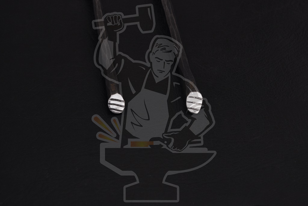 FORGED ARTISAN SERVING/CURRY SPOONS (02 PIECE) - Image 5