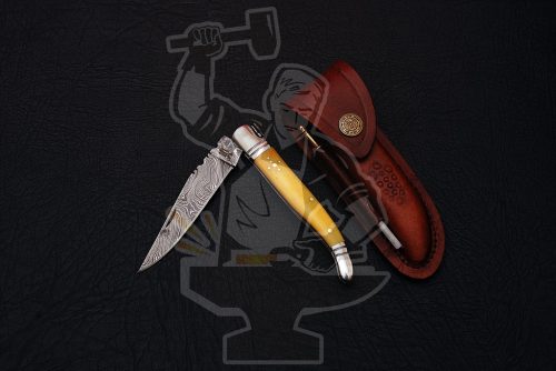 Damascus Laguiole Knife - Image 4