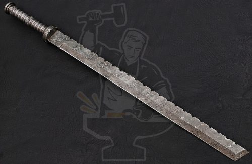 Damascus Tanto Sword - Image 2