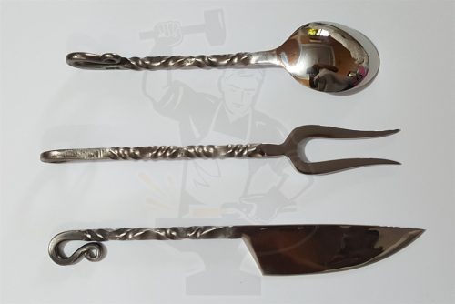 HANDMADE MEDIEVAL STYLE CUTLERY FEASTING SET ( 3 PIECE) - Image 3
