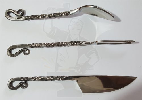 HANDMADE MEDIEVAL STYLE CUTLERY FEASTING SET ( 3 PIECE) - Image 4