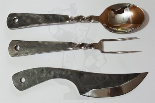 HANDMADE MEDIEVAL STYLE CUTLERY FEASTING SET ( 3 PIECE) - Image 2
