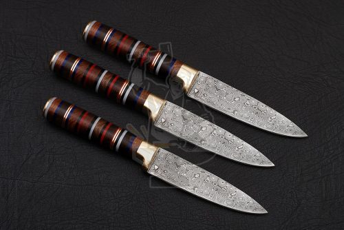 Damascus Pairing Knife Set (4 piece) - Image 4