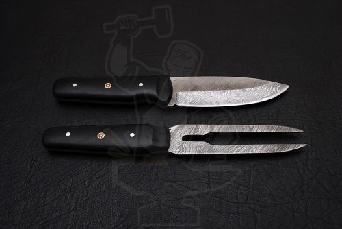 Damascus Carving Knife set ( 2 piece) - Image 2