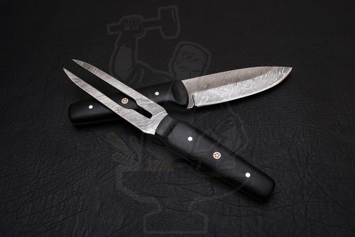Damascus Carving Knife set ( 2 piece) - Image 3