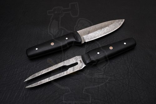 Damascus Carving Knife set ( 2 piece) - Image 4