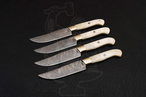 Damascus Steak Knife set (04 piece) - Image 3