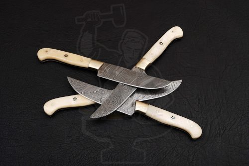 Damascus Steak Knife set (04 piece) - Image 5