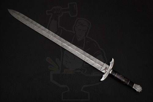 Damascus Celtic sword - Image 3