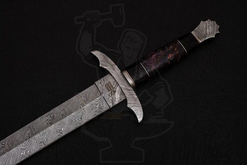 Damascus Celtic sword - Image 5