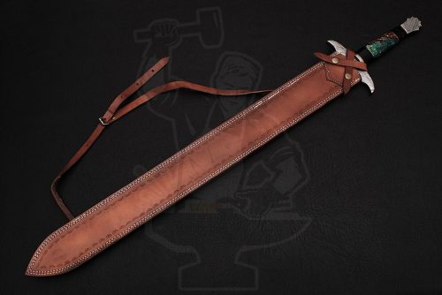 Damascus Celtic sword - Image 6