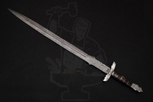 Damascus Celtic sword - Image 3