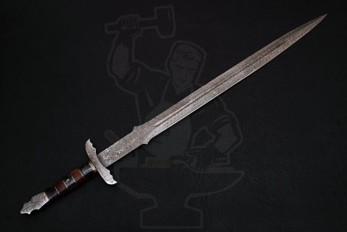 Damascus Celtic sword - Image 4
