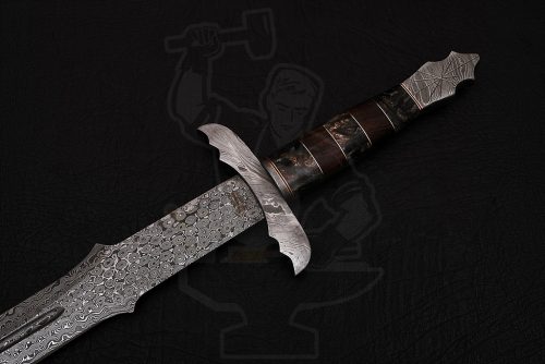 Damascus Celtic sword - Image 5