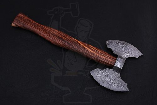 Damascus Double Head Tomahawk - Image 3