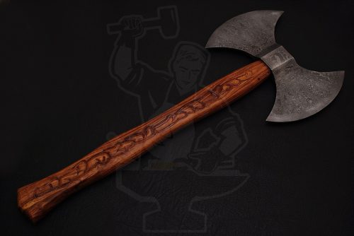 Damascus Double Headed Tomahawk - Image 2