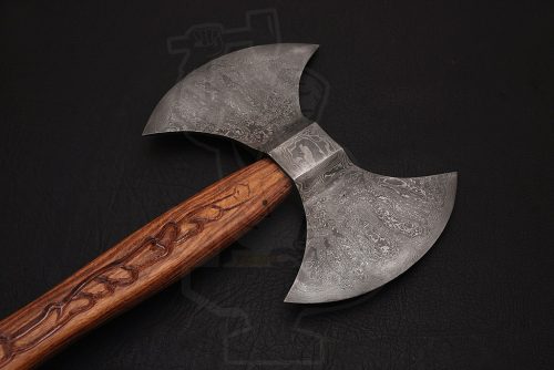 Damascus Double Headed Tomahawk - Image 4