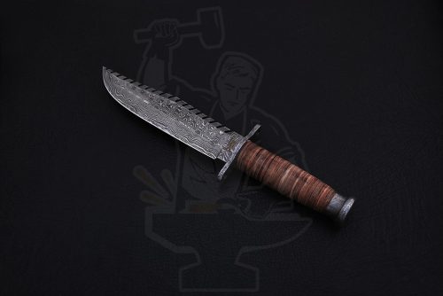 Damascus Military Bowie - Image 4