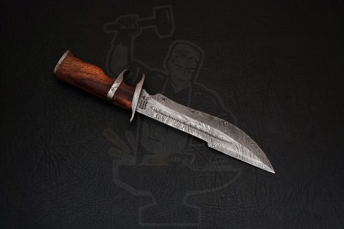 Damascus Sub Hilt Bowie - Image 4