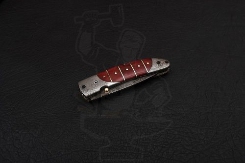 Damascus steel Handmade Liner Lock Knife - Image 5