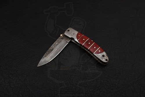 Damascus steel Handmade Liner Lock Knife - Image 6