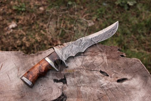 Damascus Sub-Hilt Bowie Knife - Image 4
