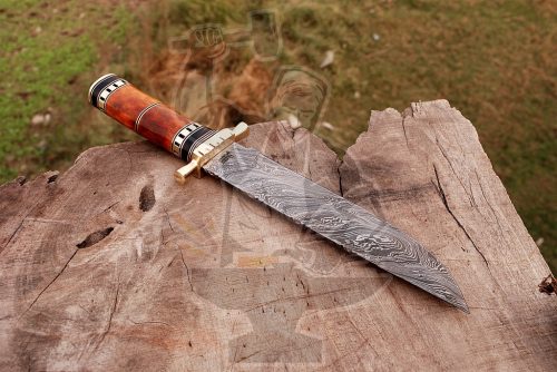 Damascus Bowie KNIFE - Image 3