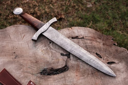 Damascus Celtic dagger - Image 2