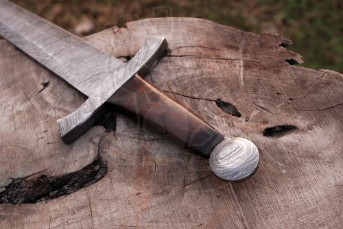 Damascus Celtic dagger - Image 4