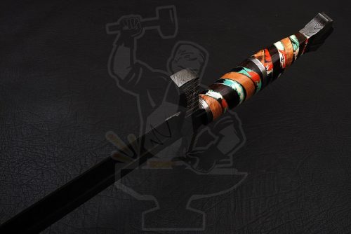 Damascus Celtic sword - Image 5