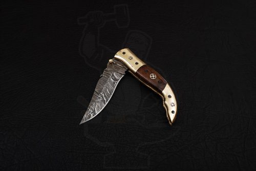 Damascus Handmade Liner Lock Knife - Image 3